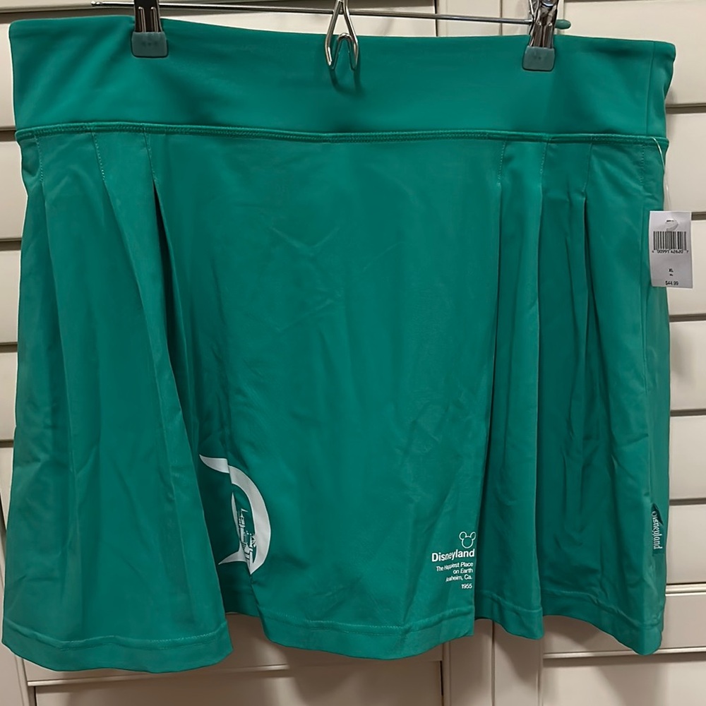 Disney Green Pleated Mini Skirt 70th